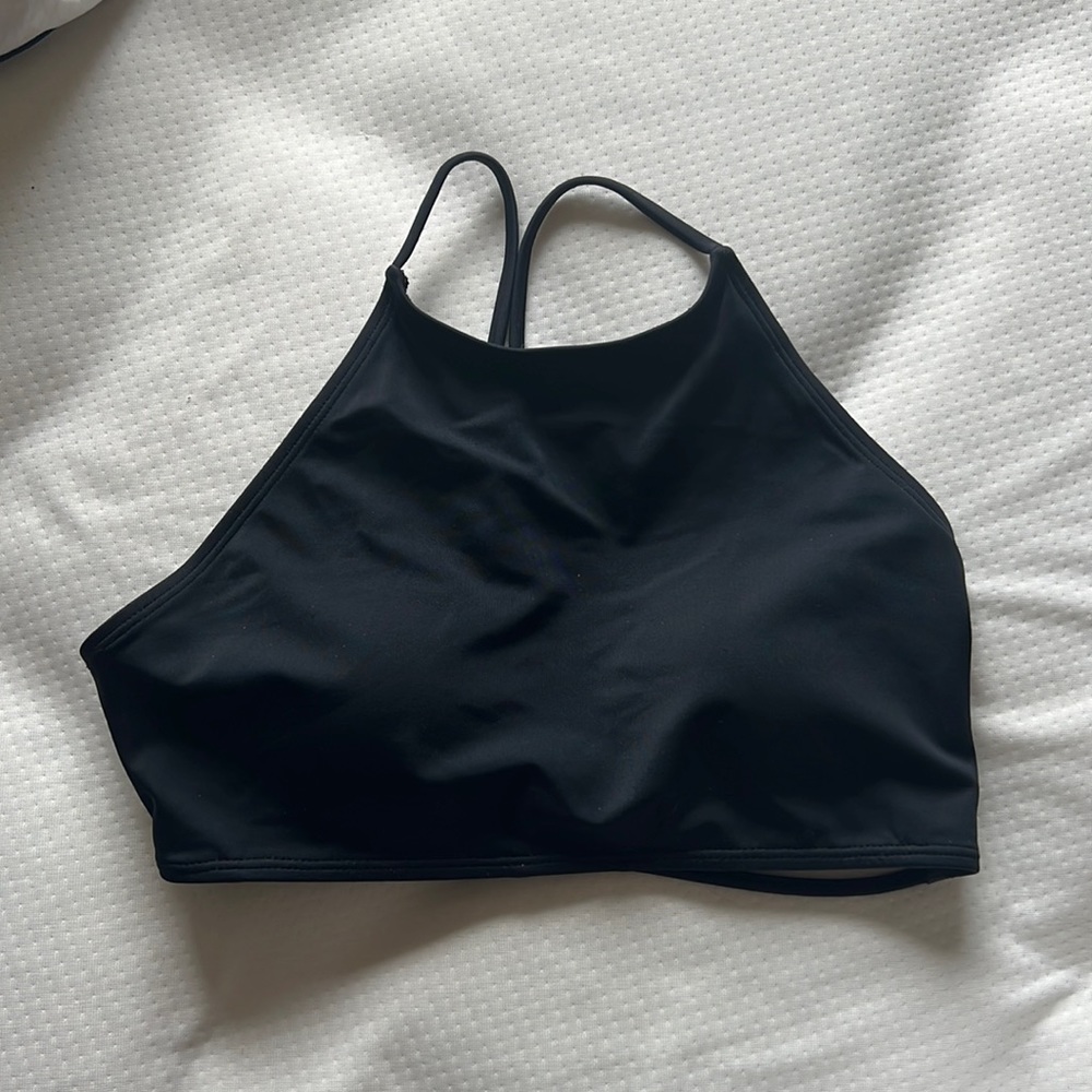 Pac sun black swim suit top, padded, worn, medium